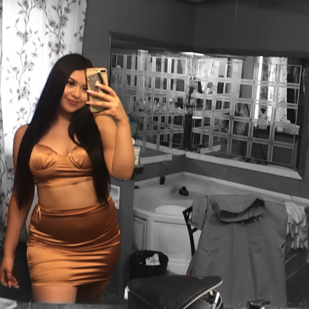 Gold dress